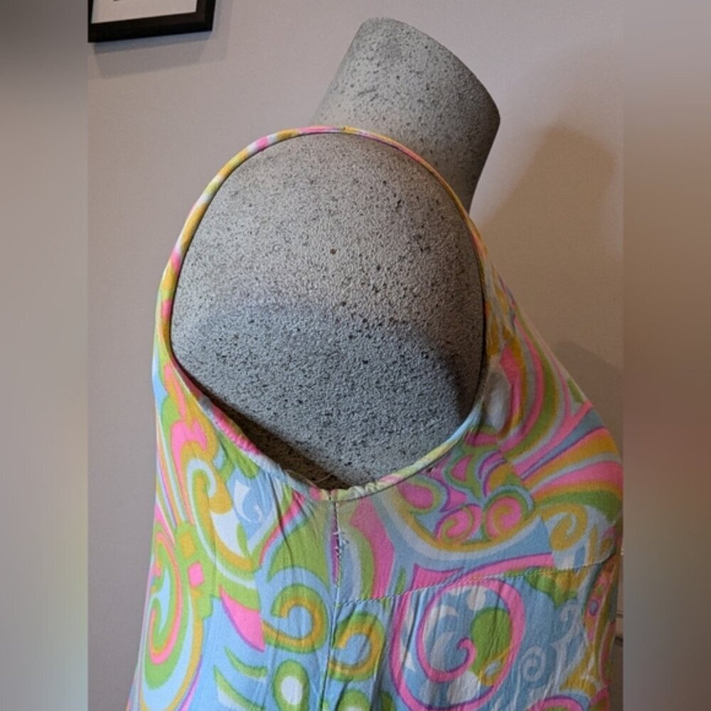 60's vintage iconic psychedelic disco shift dress. Couture Size 8/10. - Picture 6 of 12